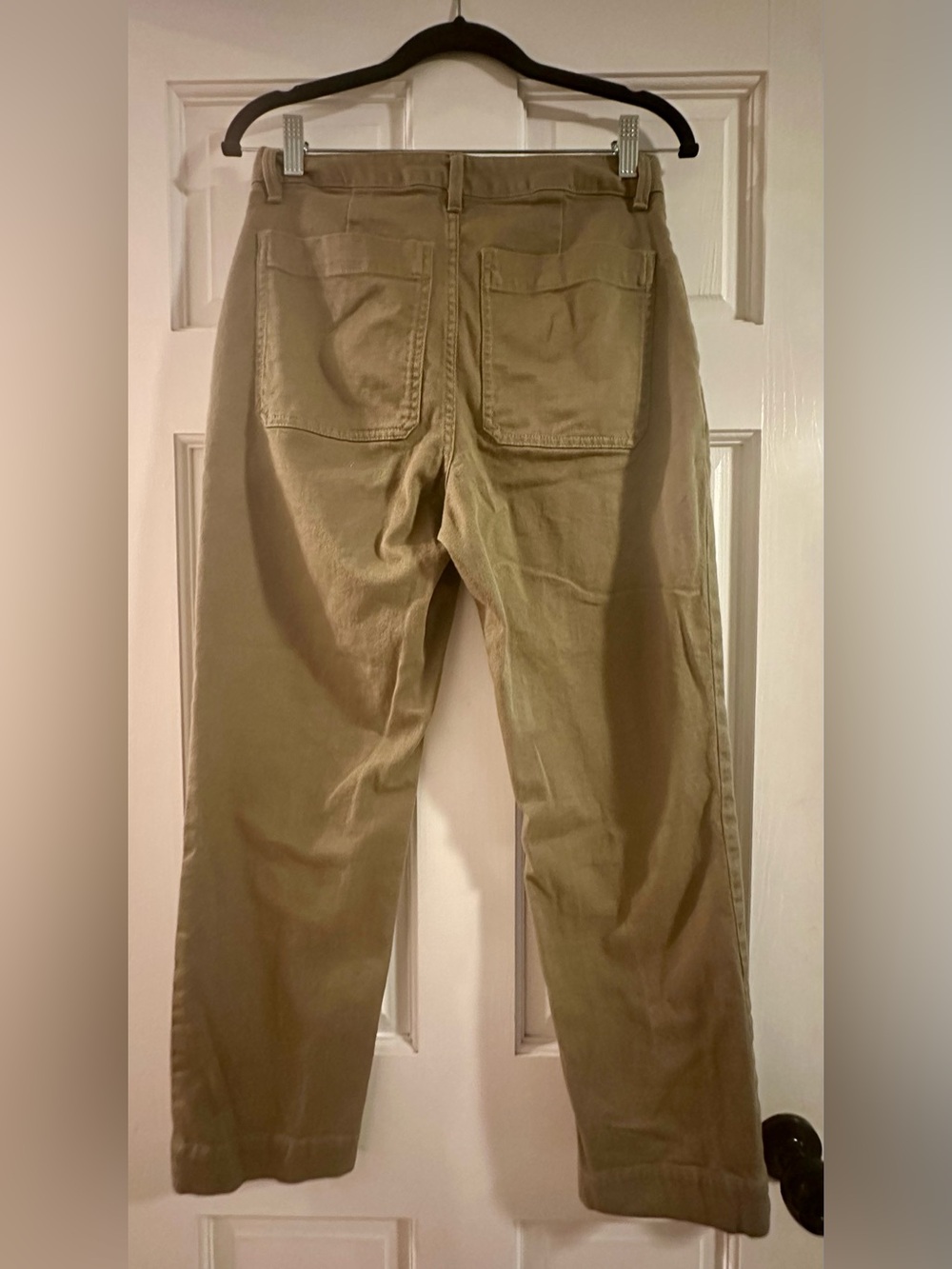 Quince Organic Stretch Cotton Twill Straight Leg Cropped Pants Size 4 - Picture 4 of 8